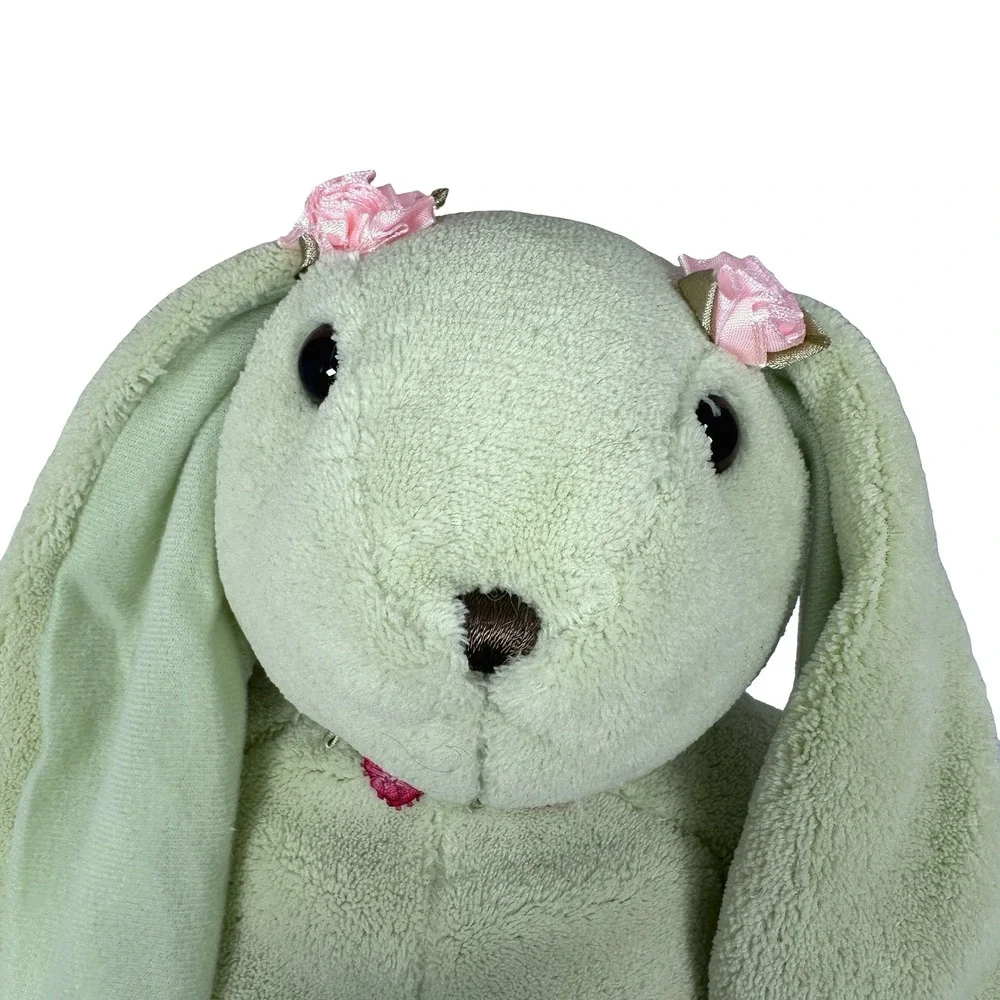 SoothEze‎ Toasty Green Rabbit Microwavable Lavender Scented Plush Bunny 15
